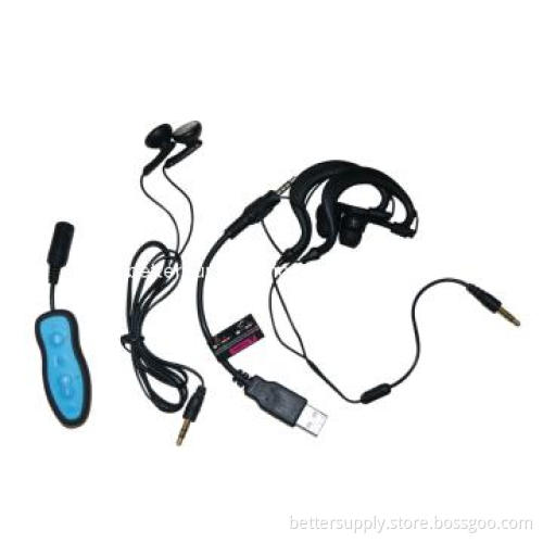 rechargeable waterproof mp3 player with clip for water sports